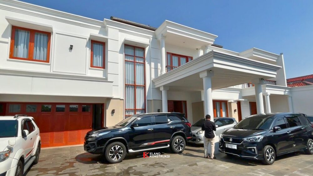 Konstruksi Rumah Klasik Modern Bapak Ido Jakarta 22 X 50 M