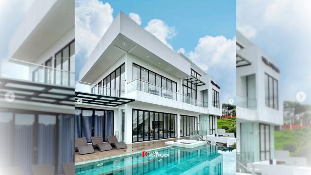 Konstruksi Villa Minimalis Modern Bapak Aman Bogor 23,04 X 40,1 M