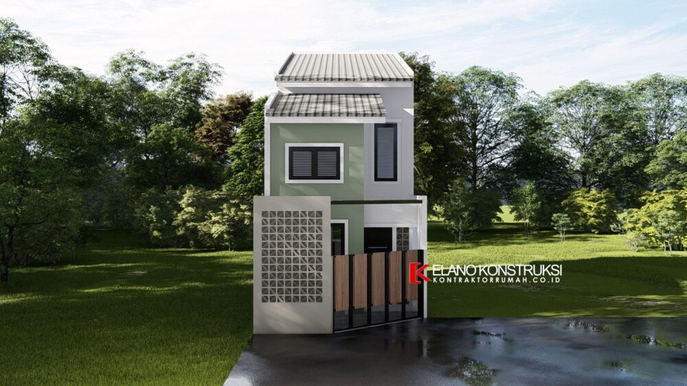 Desain Rumah Tropis Modern Bapak Chandra Jakarta 4.8 X 10.9 M