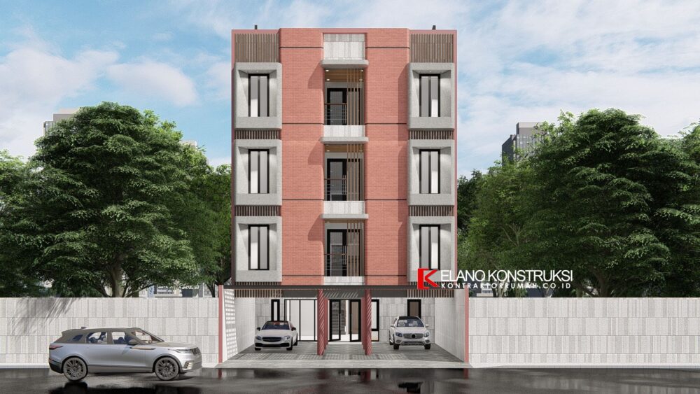 Desain Kos Industrial Kosan Bapak Iwranto Jakarta 11 X 18.7 M