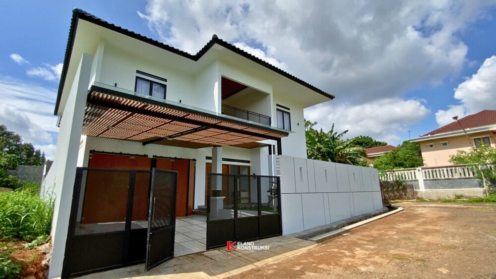 Konstruksi Rumah Tropis Modern Bapak Mahidin Depok 13 X 16 M