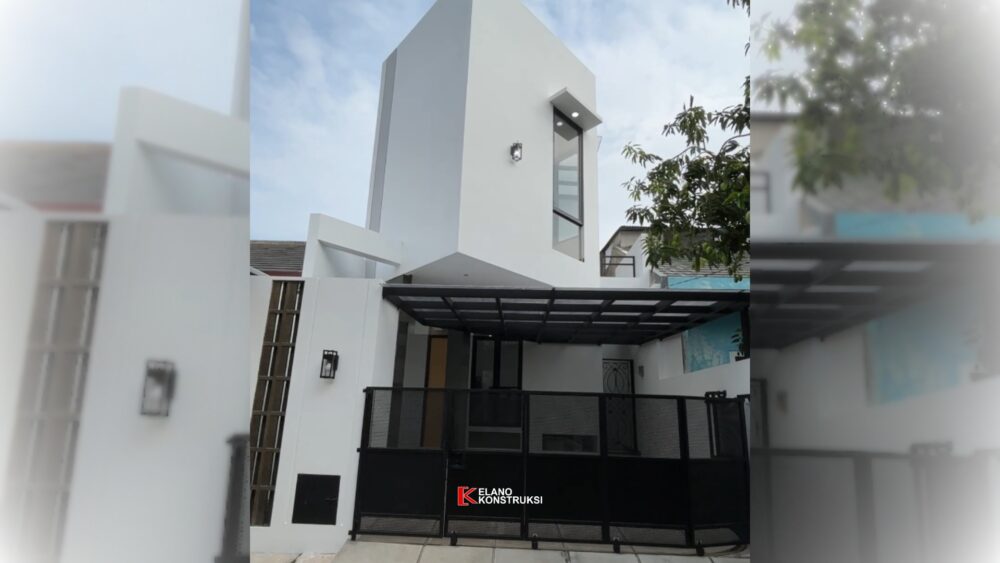 Konstruksi Rumah Minimalis Modern Bapak Pramono Depok 6 X 12 M