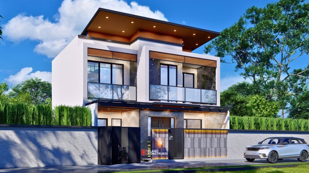 Desain Rumah Tropis Modern Bapak Ali Depok 10 X 14 M