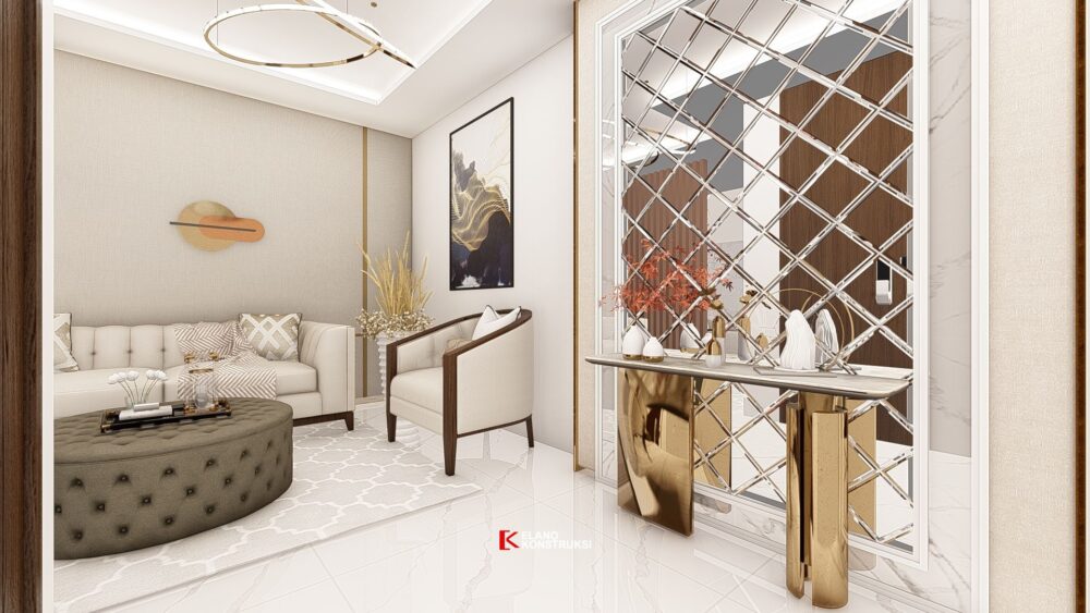 Desain Interior Rumah Tropis Modern Bapak Toro Lembah Jakarta 12 X 15 M