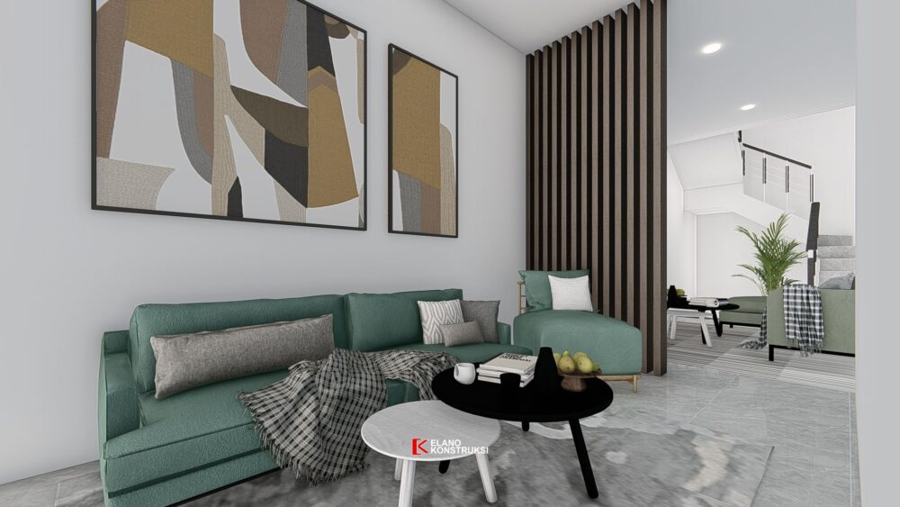 Desain Interior Rumah Tropis Modern Ibu Cindy Bekasi 6 X 15 M