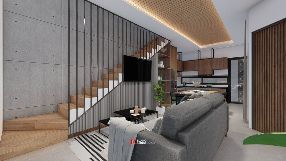 Desain Interior Rumah Tropis Modern Bapak Robert Tangerang 9.3 X 10 M