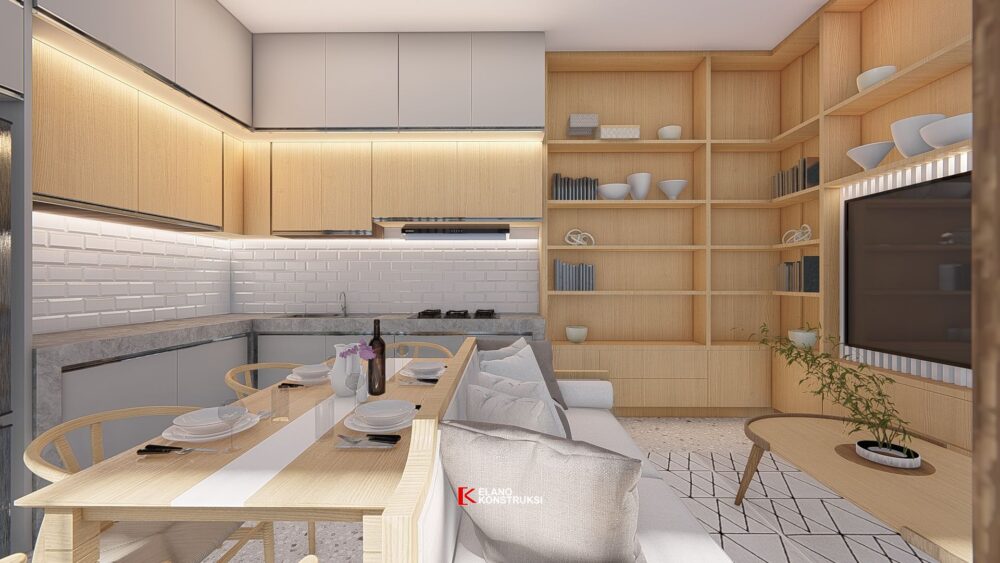 Desain Interior Villa Tropis Modern Ibu Nilma Bali 12.8 X 23 M