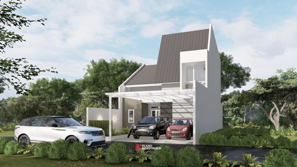 Desain Rumah Industrial Bapak Indrawan Bogor 8 X 15 M