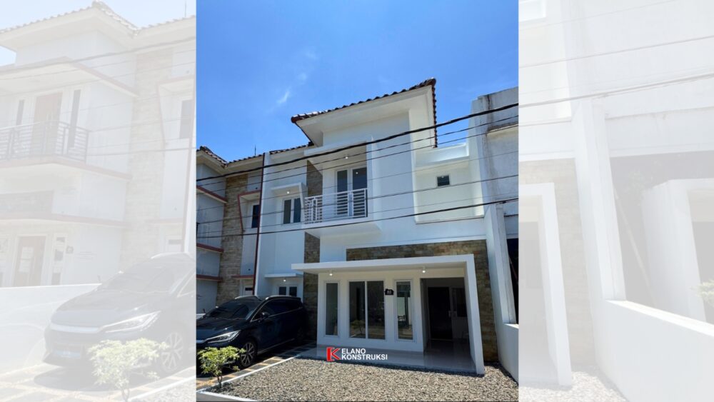 Konstruksi Rumah Tropis Modern Aroem Depok 8 X 15 M